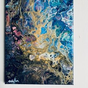 “The Inevitable” Original Pour Painting on canvas